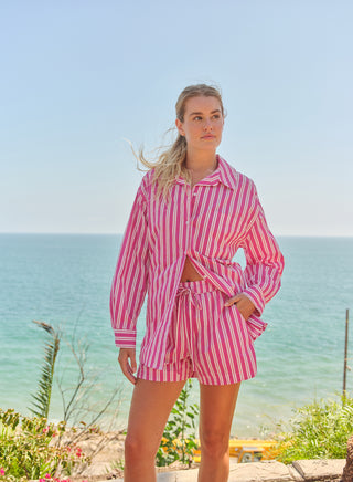 SP26-PPN-H18 - STRIPE TRACK SHORT