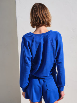 SU26-130-6116 - SOFTEST FLEECE V-NECK RAGLAN SWEATSHIRT