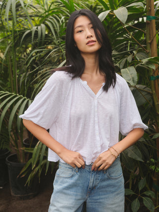 SP26-04-6170 - SUPIMA SLUB JERSEY RAGLAN PEASANT SHIRT
