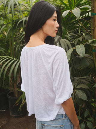 SP26-04-6170 - SUPIMA SLUB JERSEY RAGLAN PEASANT SHIRT