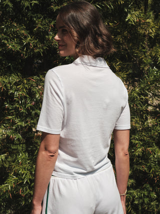 SP26-459-6178 - CLOUD JERSEY LACE-UP POLO TEE