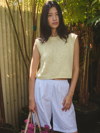 SP26-528-6189 - SLUB YARN TANK SWEATER