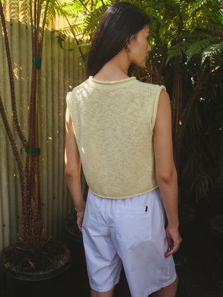 SP26-528-6189 - SLUB YARN TANK SWEATER