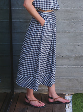 SP26-698-6272 - SOFT GINGHAM MAXI