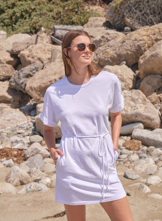SP26-TSJ-H31 - ROLLED SLEEVE DRESS