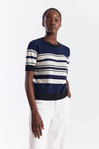 TEXTURE STRIPE TEE