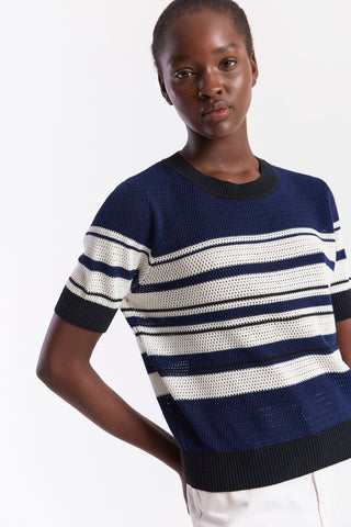 TEXTURE STRIPE TEE