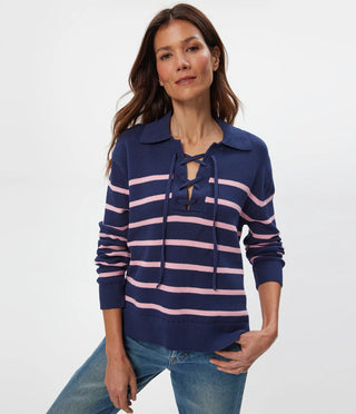 ADRIENNE COLLARED PULLOVER