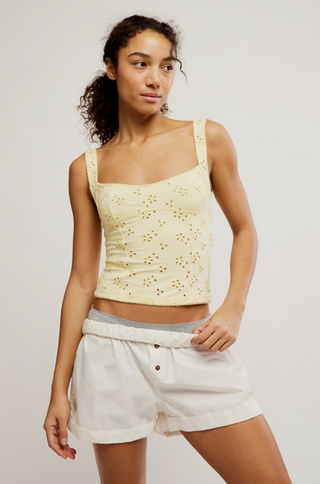 FULL BLOOM EYELET CAMI