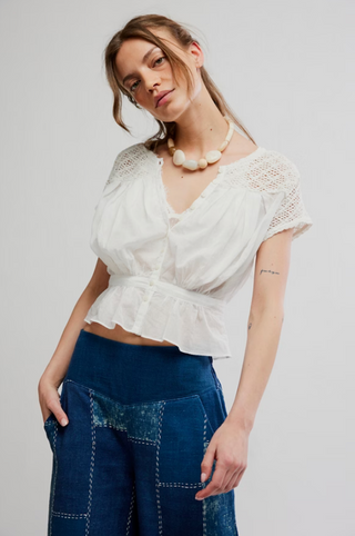 GEMMA EMBROIDERED TOP
