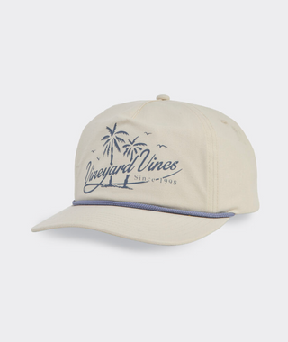 Palm Scenic Flat Brim Hat
