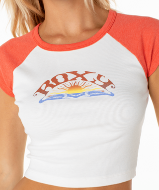 Garret Wave Cropped Rib Baby Tee