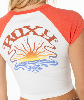 Garret Wave Cropped Rib Baby Tee