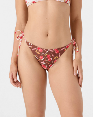 Cherry On Top Reversible Tie Side Moderate Bikini Bottom