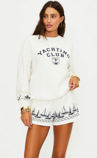 Devyn Oversized Sweatshirt Regatta Anchor