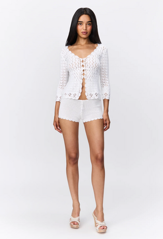 Scallop Knit Tie Short