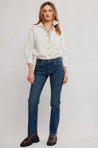 EDIE HIGH RISE TAPERED JEANS