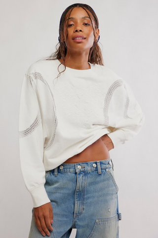 LOVE LACE SWEATSHIRT