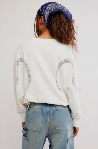 LOVE LACE SWEATSHIRT