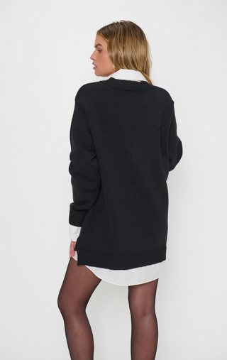 lyle collared sweater dress