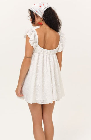 Laura Eyelet Mini Dress