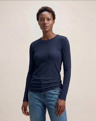 FINE 2X1 RIB L/S CREW