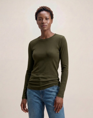 FINE 2X1 RIB L/S CREW