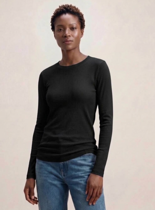 FINE 2X1 RIB L/S CREW