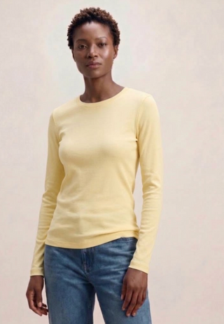 FINE 2X1 RIB L/S CREW