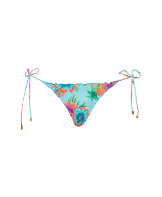 SOLANA EMBROIDERED LETTUCE EDGE TIE SIDE BOTTOM