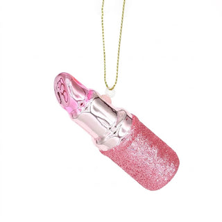 Pink Lipstick Christmas Ornament