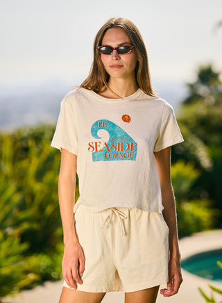 SU26-03-X23H98 - S/S BOXY CREW TEE - THE SEASIDE LOUNGE