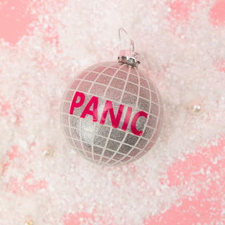 Panic Disco Glass Ornament