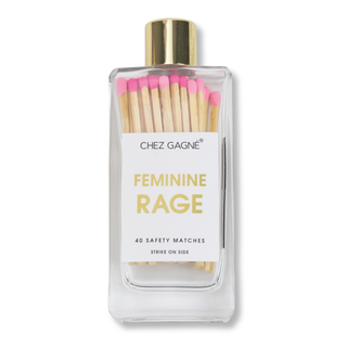 Feminine Rage Glass Bottle Matches