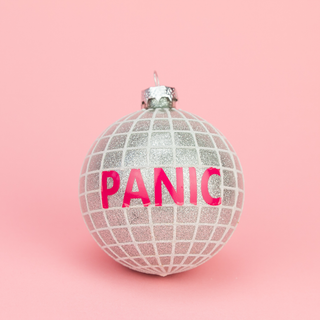 Panic Disco Glass Ornament