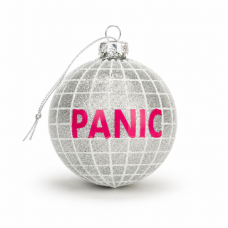 Panic Disco Glass Ornament