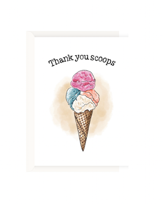 Thank You Scoops Card