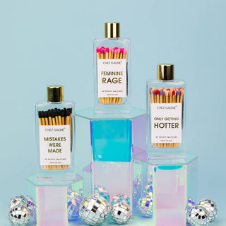 Feminine Rage Glass Bottle Matches