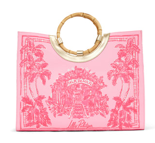 Lipstick Pink Palm Beach Destination Tote