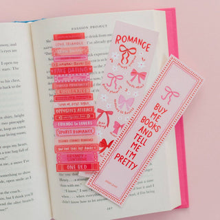 Romance Tropes Book Stack Transparent Bookmark