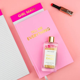 Feminine Rage Glass Bottle Matches
