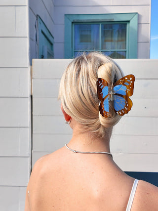 Boho Monarch Claw Hair Clip