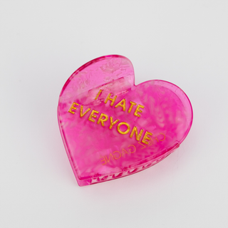I Hate Everyone Acetate Hair Claw Clip