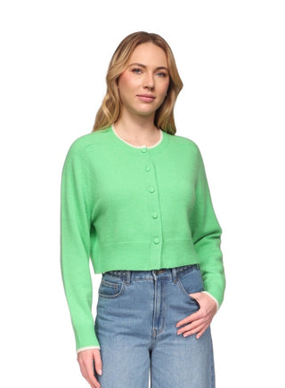 SAHARA CARDI - MERINO 30% CASHMERE