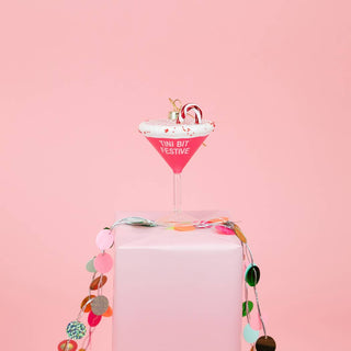 Tini Bit Festive Martini Glass Ornament
