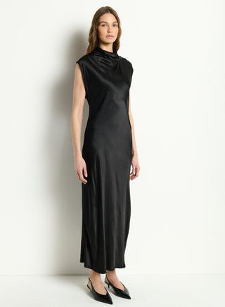 ASTRA BIAS MOCK NECK DRESS