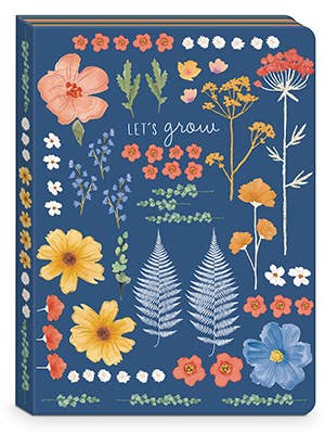 Kelly Green Soft Cover Guided Journal - MULTI BOTANY
