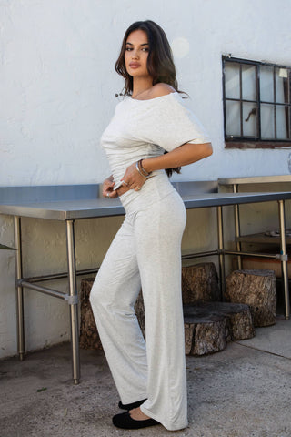 SORA Fold Over Straight Leg Leggings Casual Lounge Pants