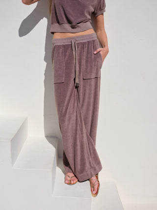 SU26-530-6335 - LOOP TERRY DRAWSTRING PATCH POCKET PANT
