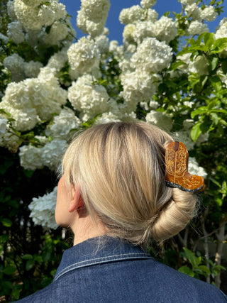 Western Cowboy Boot Claw Hair Clip